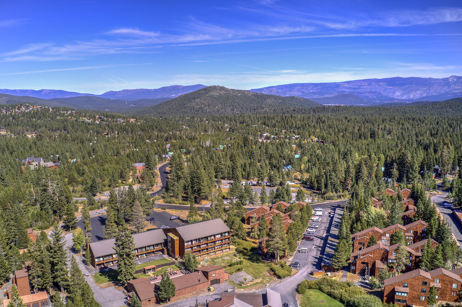Tahoe Donner Low Elevation arial view