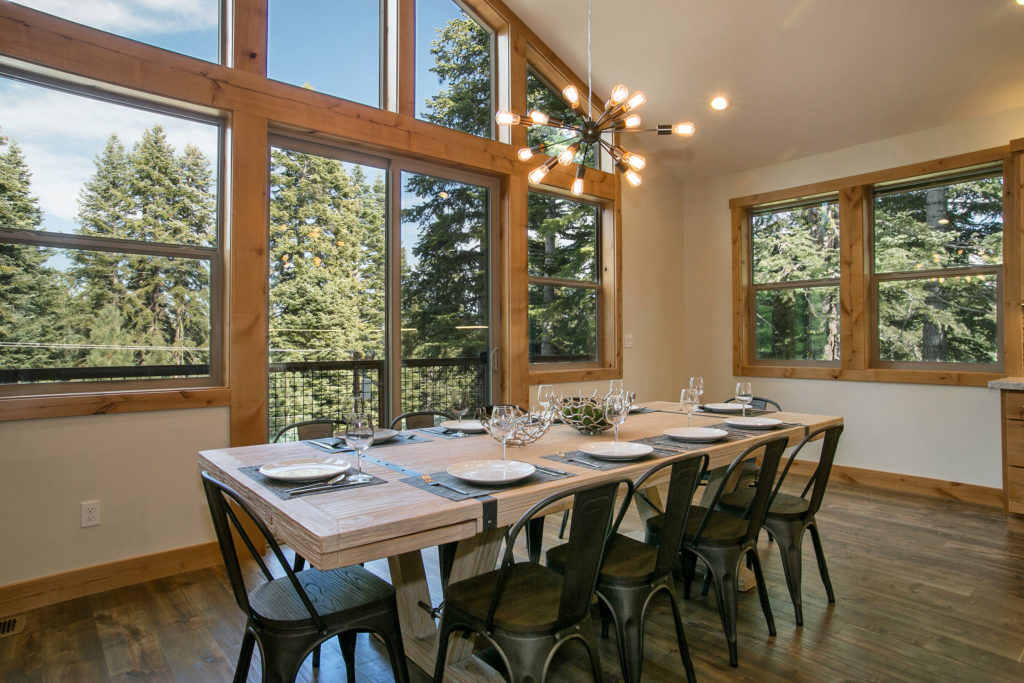 tahoe donner vacation rental dining room cleaned scaled