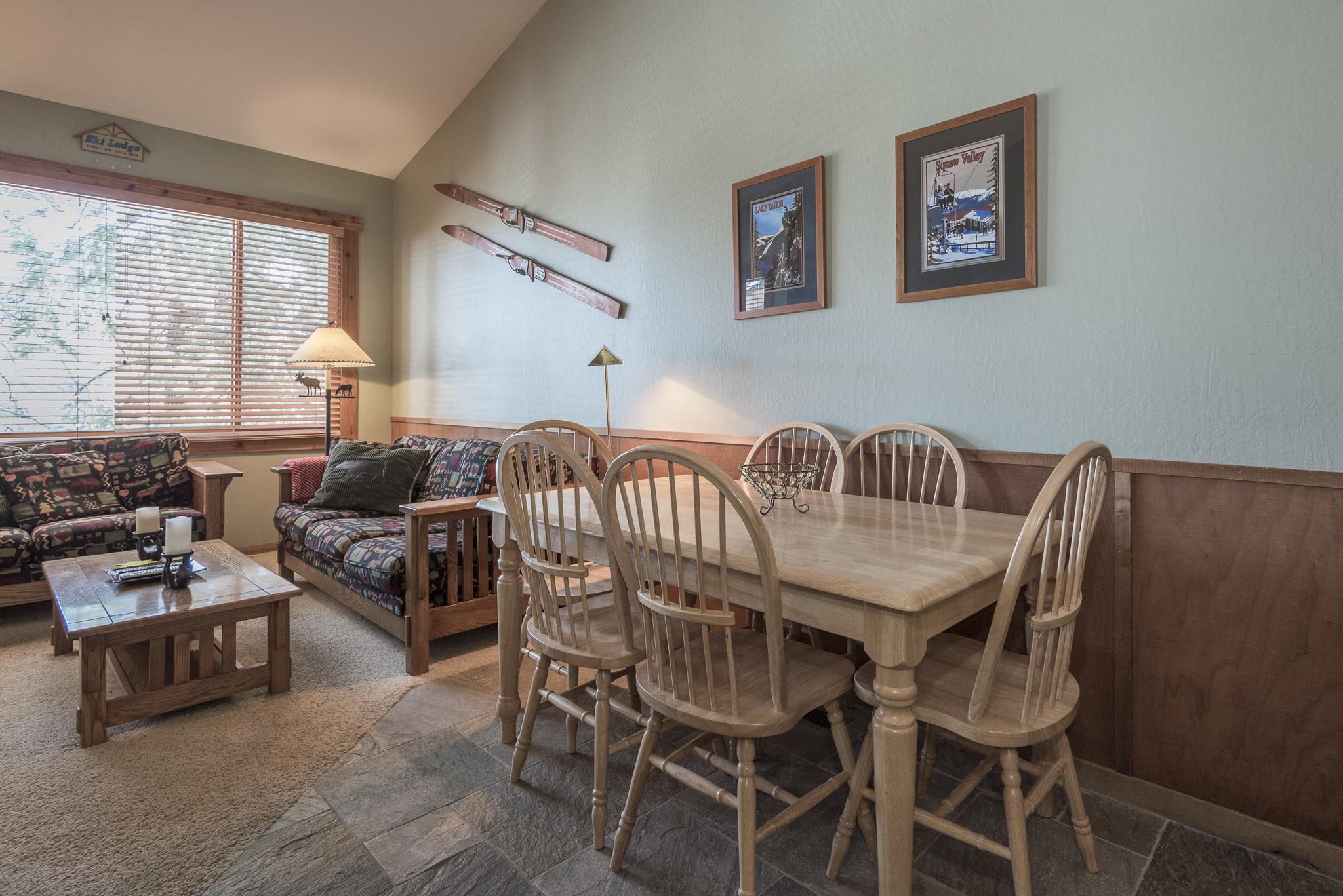 Northstar Skiview Rental Condo dining living room1