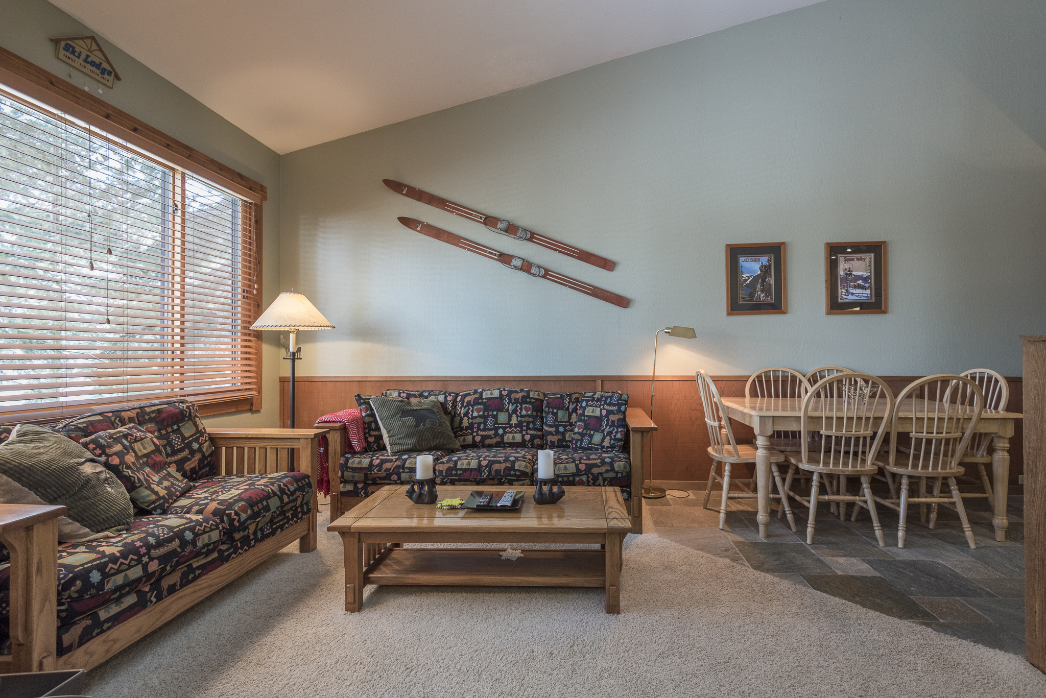 Northstar Skiview Rental Condo dining living room2