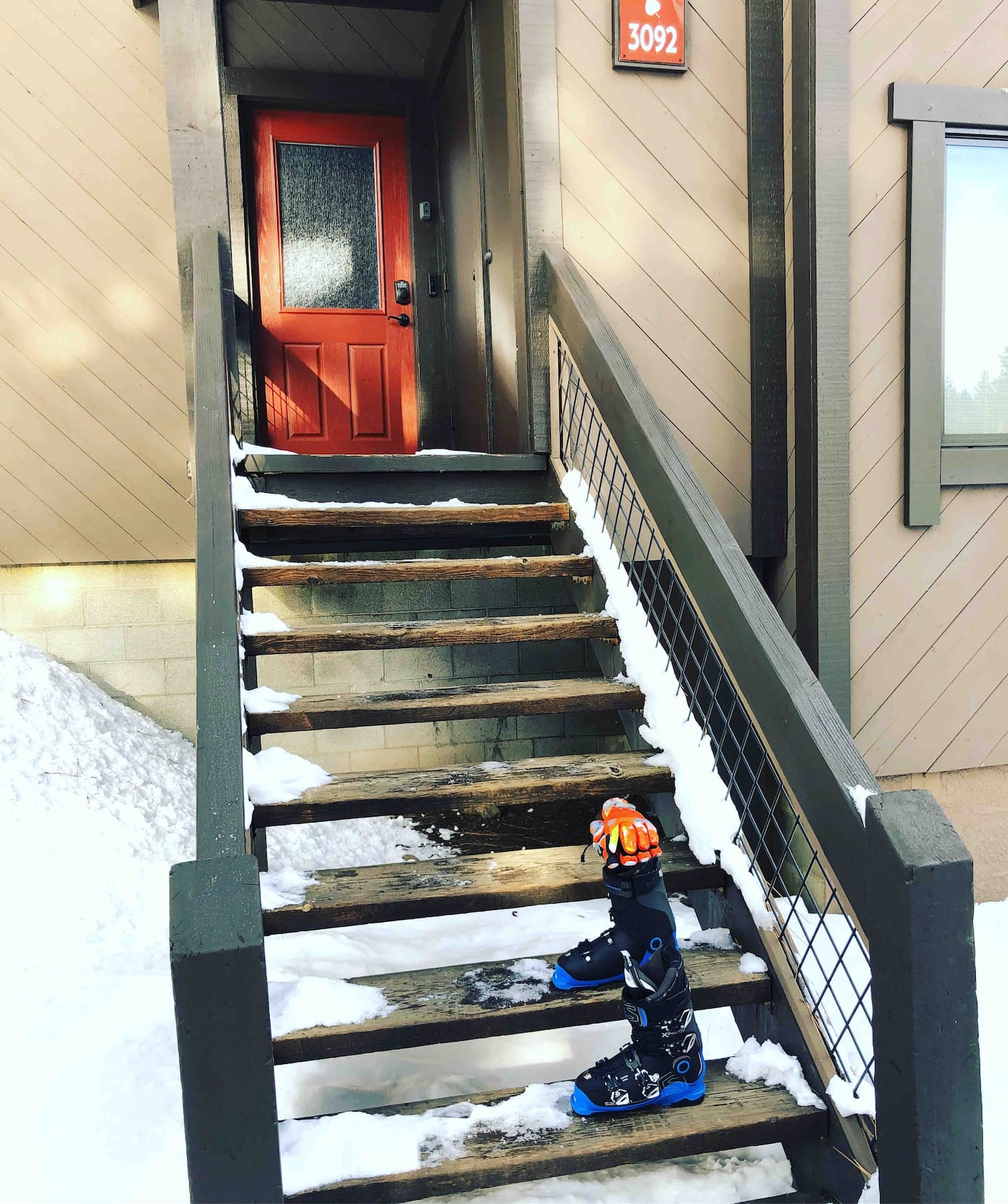 northstar vacation rental condo aspen grove exterior stairs