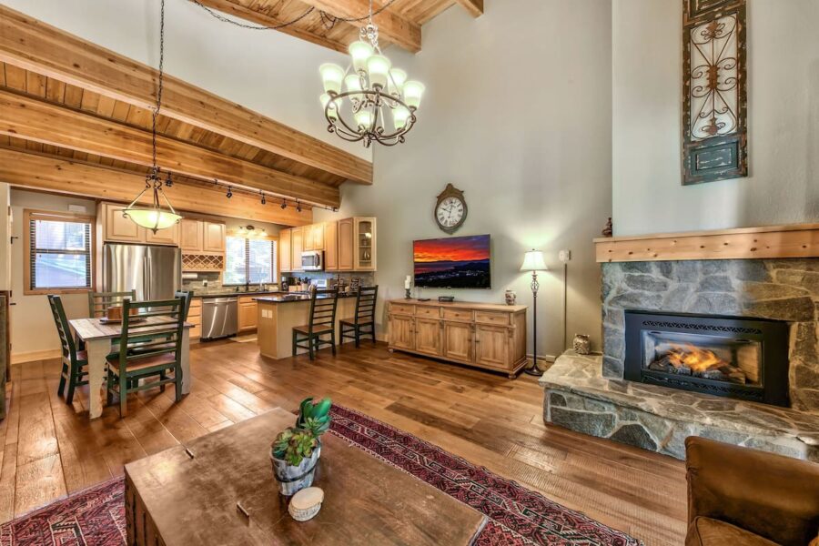 northstar vacation rental condo aspen grove kitchen dining and living rooms