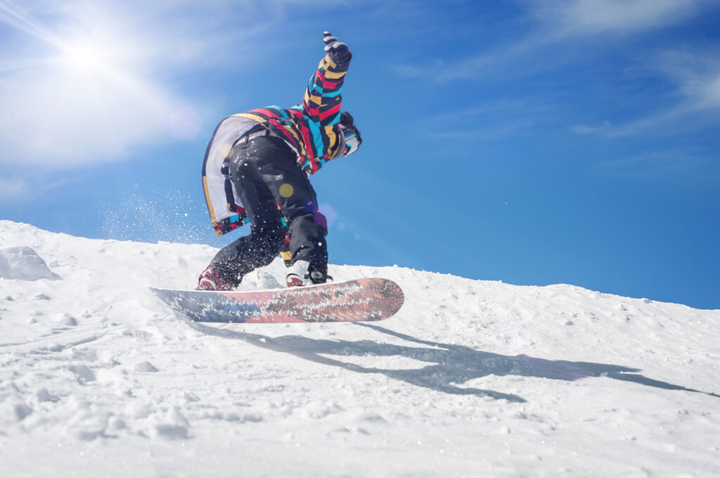 person snowboarding